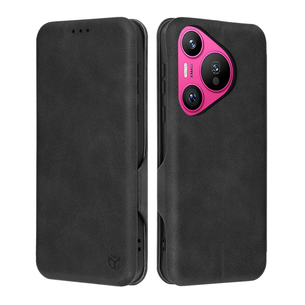 Coque pour Huawei Pura 70, Techsuit, Safe Wallet Plus, Noire