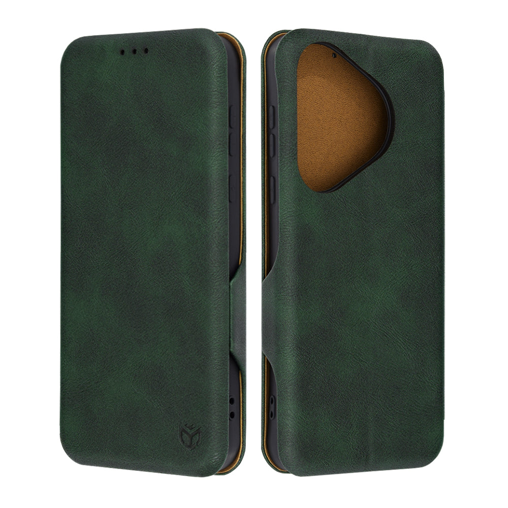 Coque pour Huawei Pura 70, Techsuit, Safe Wallet Plus, Vert