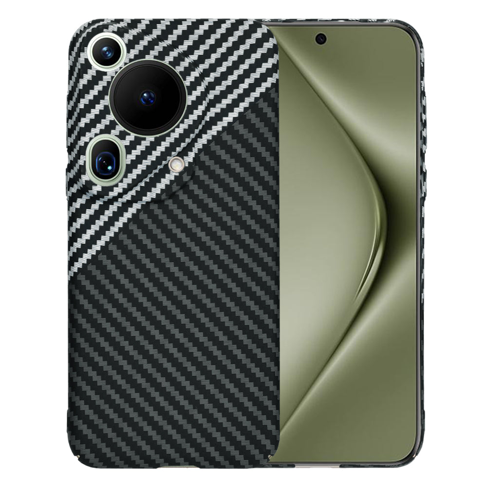 Coque pour Huawei Pura 70 Ultra, Techsuit, Carbonite FiberShell, Noir Gris