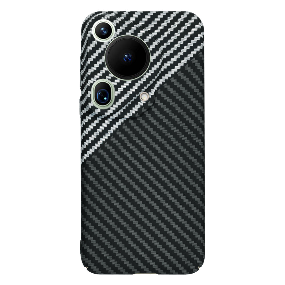 Coque pour Huawei Pura 70 Ultra, Techsuit, Carbonite FiberShell, Noir Gris