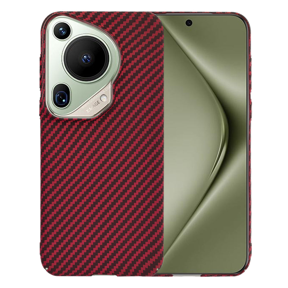Coque pour Huawei Pura 70 Ultra, Techsuit, Carbonite FiberShell, Rouge