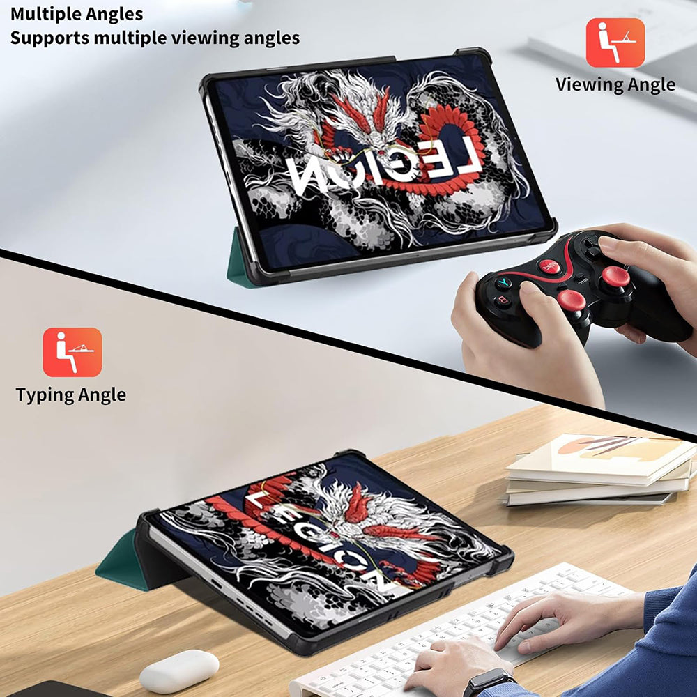 Hülle für Lenovo Legion Y700 (2025), Techsuit, FoldPro Unicorn, Mehrfarbig