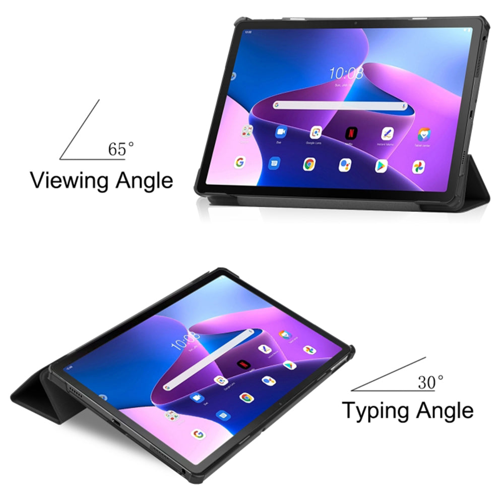 Housse pour Lenovo Tab M10 Gen 3, Techsuit, FoldPro, Noire