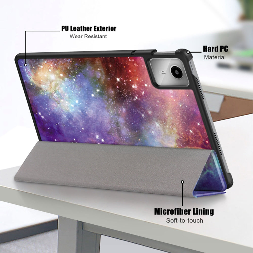 Housse pour Lenovo Tab M11, Techsuit, FoldPro Galaxy, Multicolore