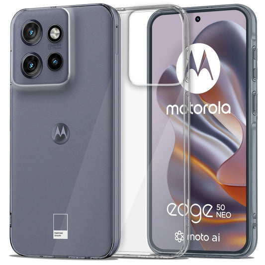Etui pour Motorola Edge 50 Neo, Tech-Protect, Flexair, Transparent