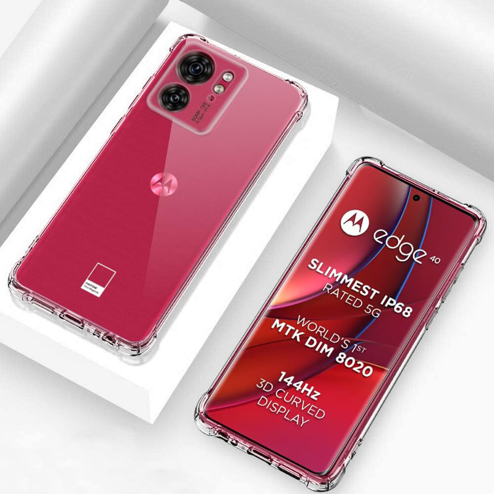 Coque pour Motorola Edge (2023) / Edge 40, Techsuit, Antichoc Claire, Transparente