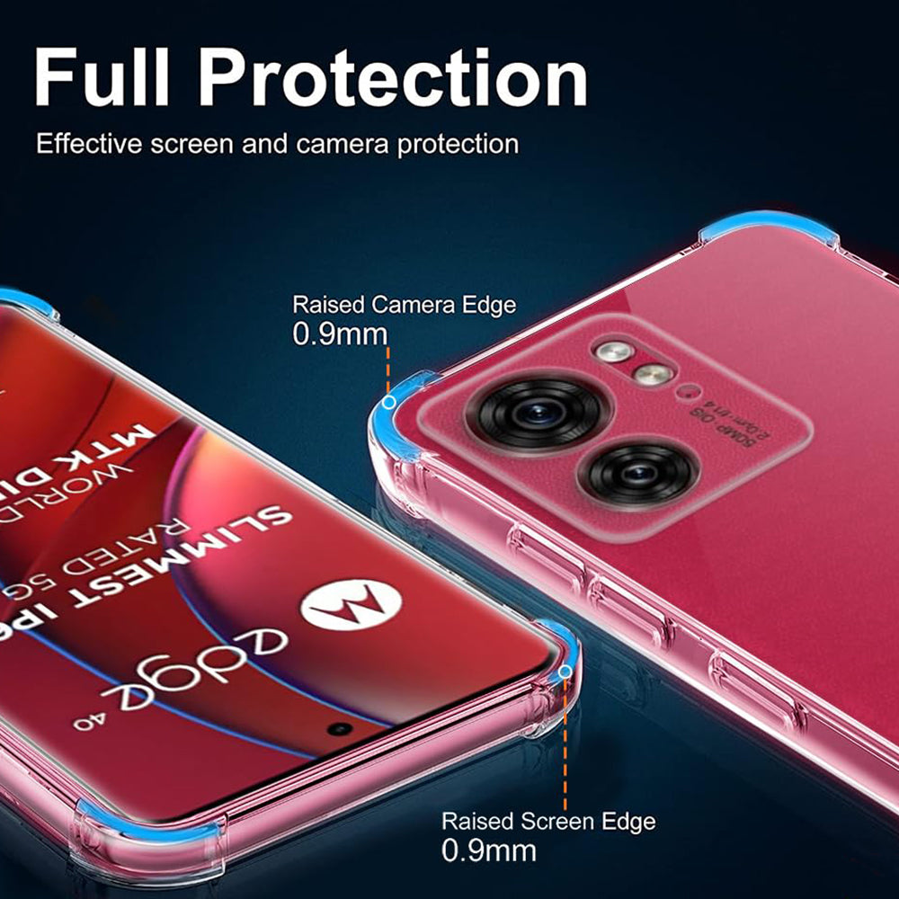 Coque pour Motorola Edge (2023) / Edge 40, Techsuit, Antichoc Claire, Transparente