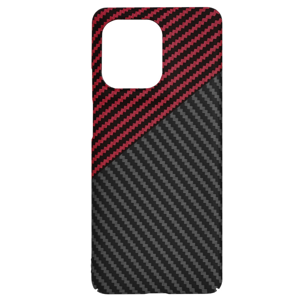 Coque pour Motorola Edge 50 Pro, Techsuit, Carbonite FiberShell, Noir Rouge
