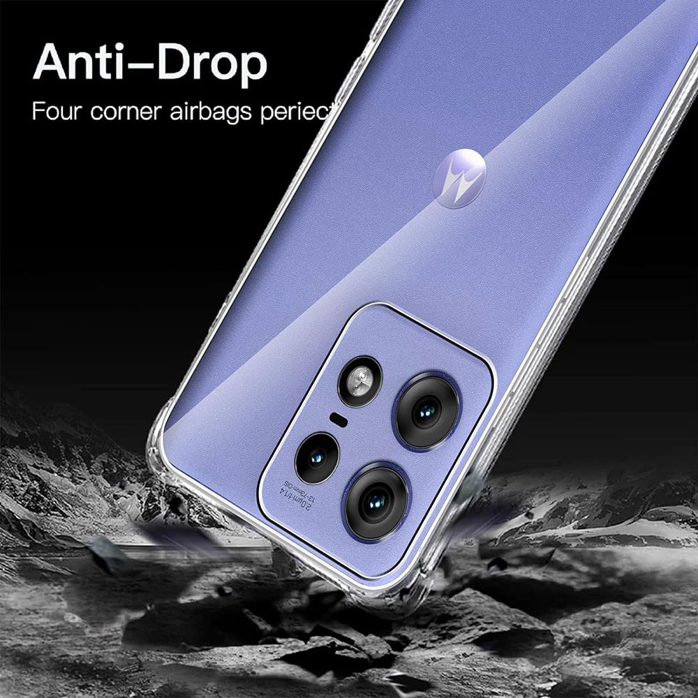 Coque pour Motorola Edge 50 Pro, Techsuit, Anti-choc Claire, Transparente