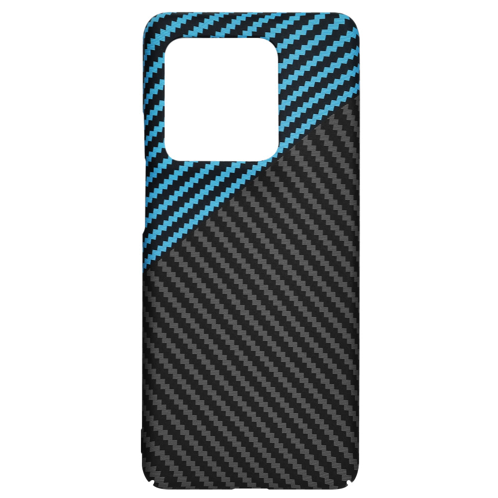 Coque pour Motorola Edge 50 Ultra, Techsuit, Carbonite FiberShell, Noir Bleu