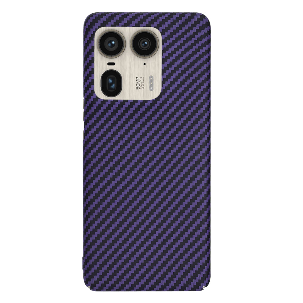 Coque pour Motorola Edge 50 Ultra, Techsuit, Carbonite FiberShell, Violet