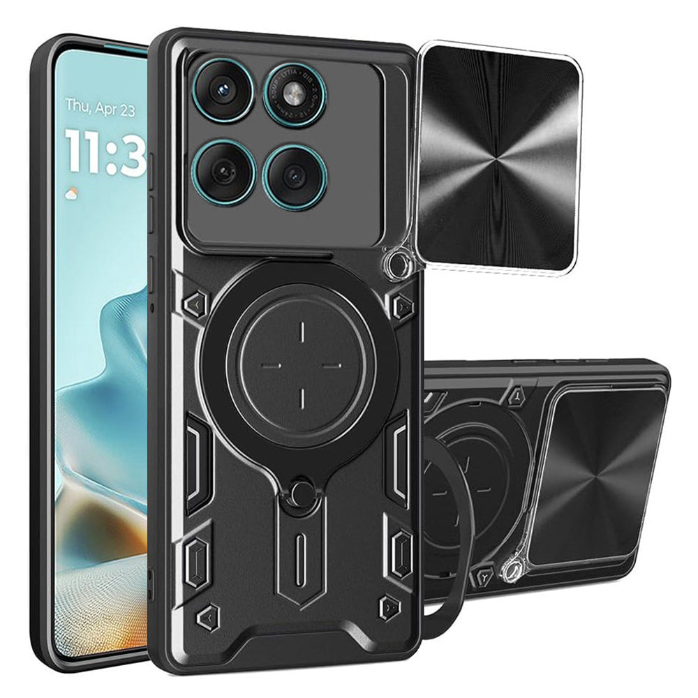 Coque pour Motorola Edge 60 Fusion / Edge 60, Techsuit, CamGuard Pro, Noire
