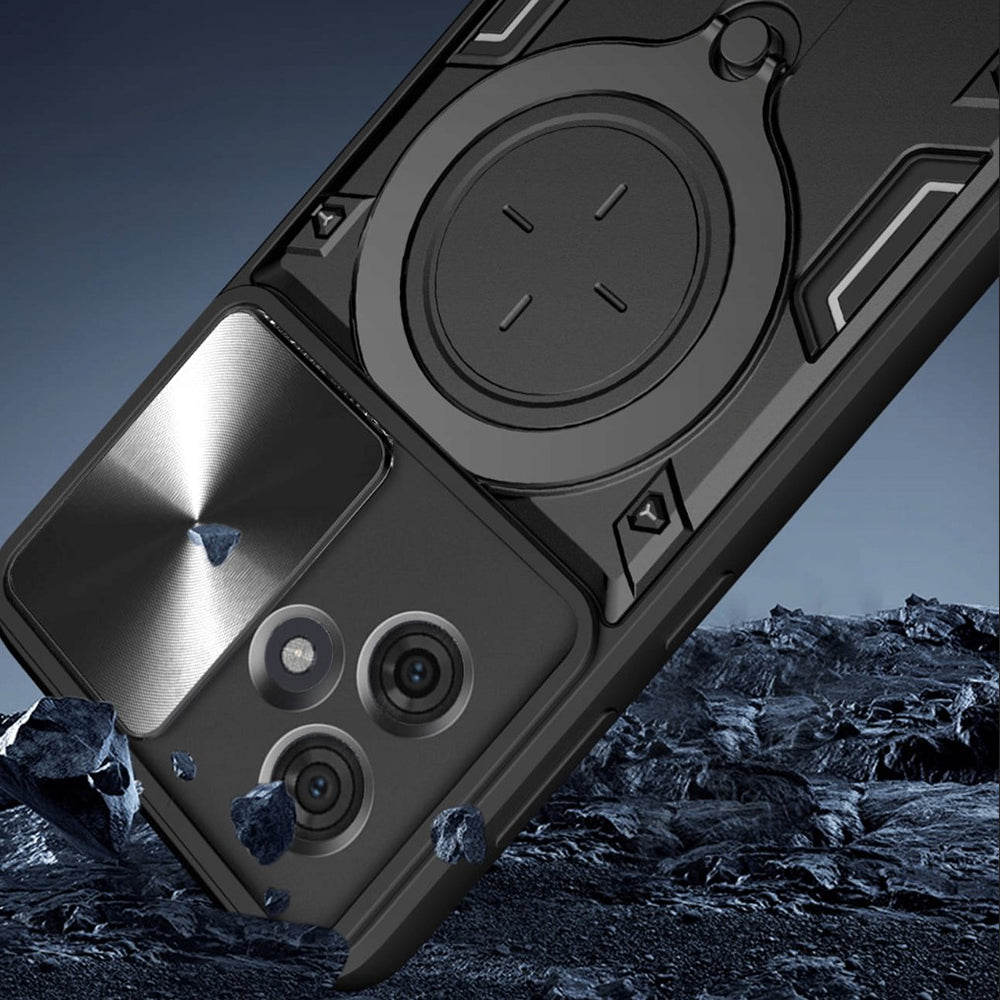 Coque pour Motorola Edge 60 Fusion / Edge 60, Techsuit, CamGuard Pro, Noire