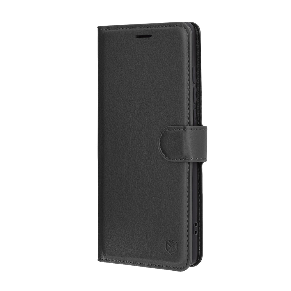 Coque pour Motorola Edge 60 Fusion / Edge 60, Techsuit, Folio en cuir, Noire