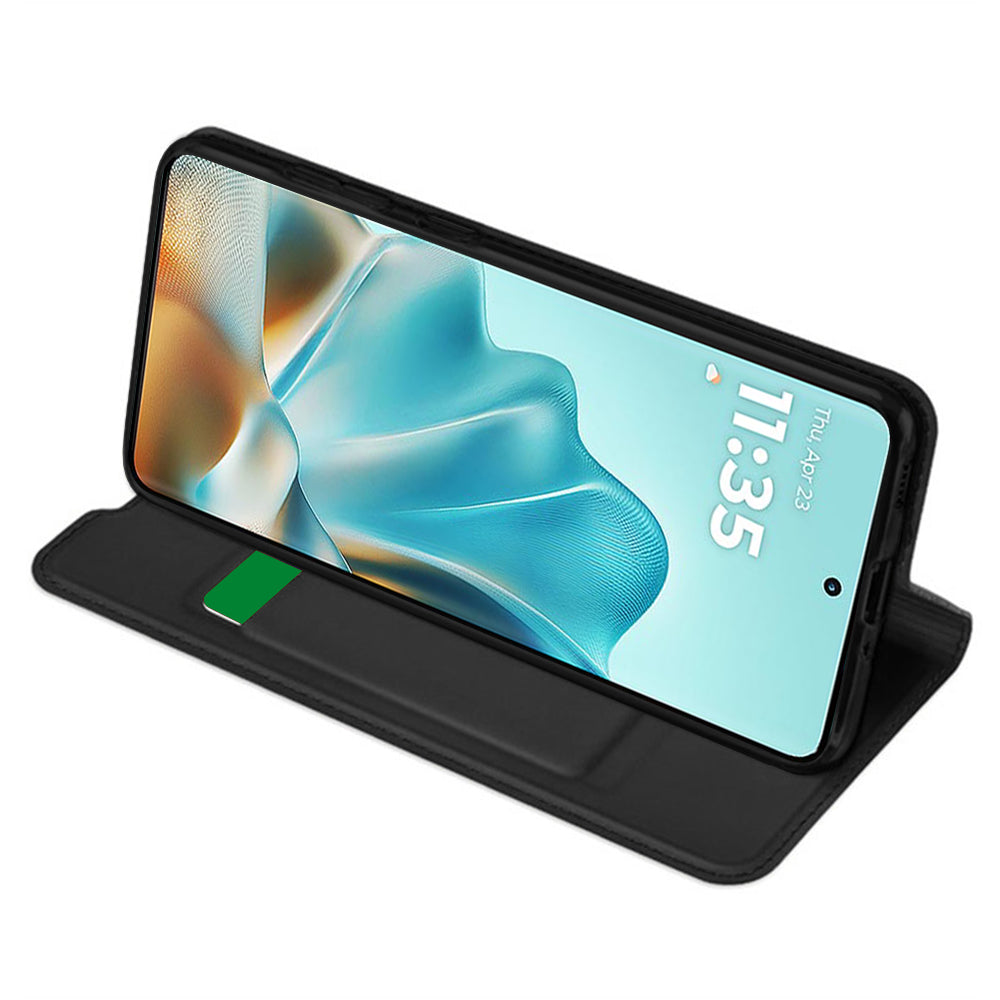 Coque pour Motorola Edge 60 Fusion / Edge 60, Techsuit, Magskin Book, Noire
