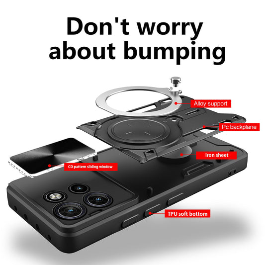 Étui pour Motorola Edge 60 Neo / Edge 50 Neo, Techsuit, CamGuard Pro, Noir