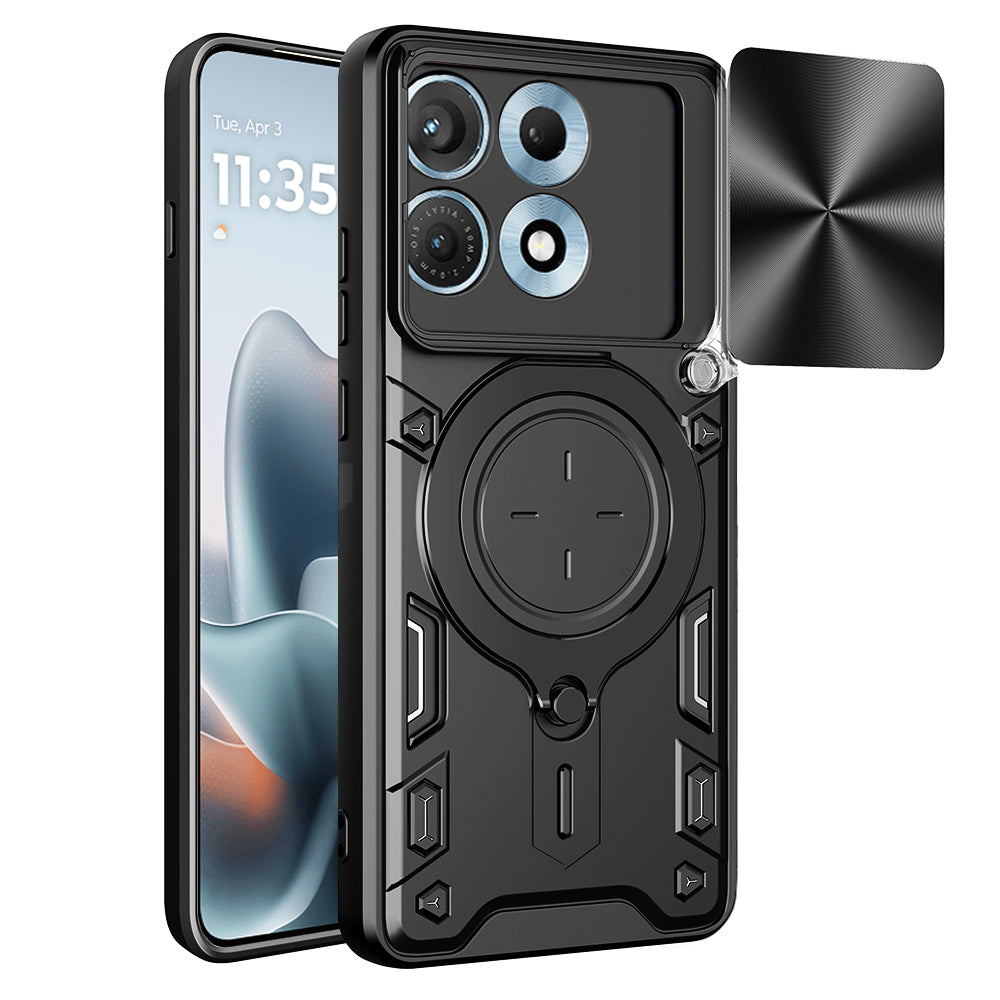 Coque pour Motorola Edge 70 Max, Techsuit, CamGuard Pro, Noire