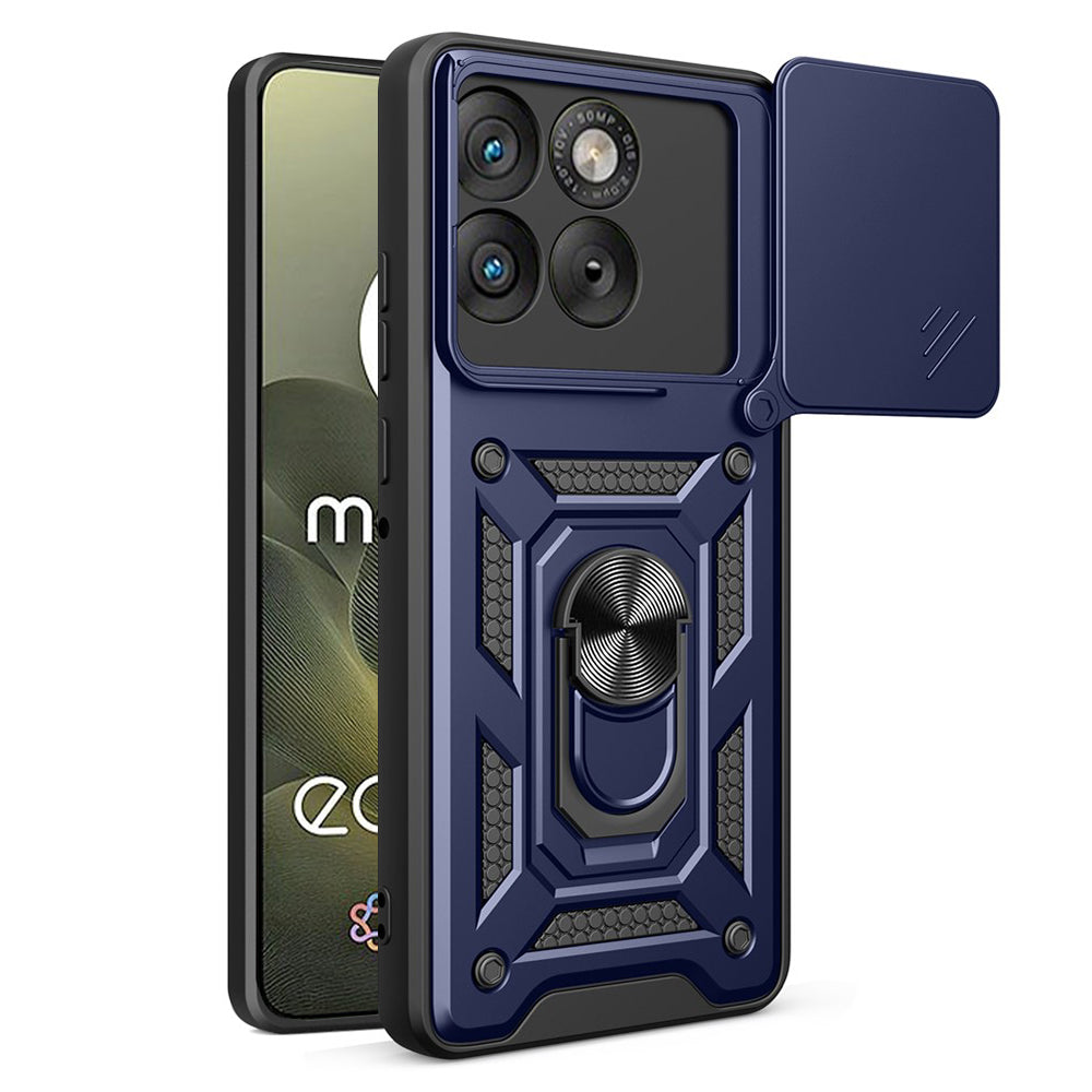 Hülle für Motorola Edge 70, Techsuit, CamShield, Blau