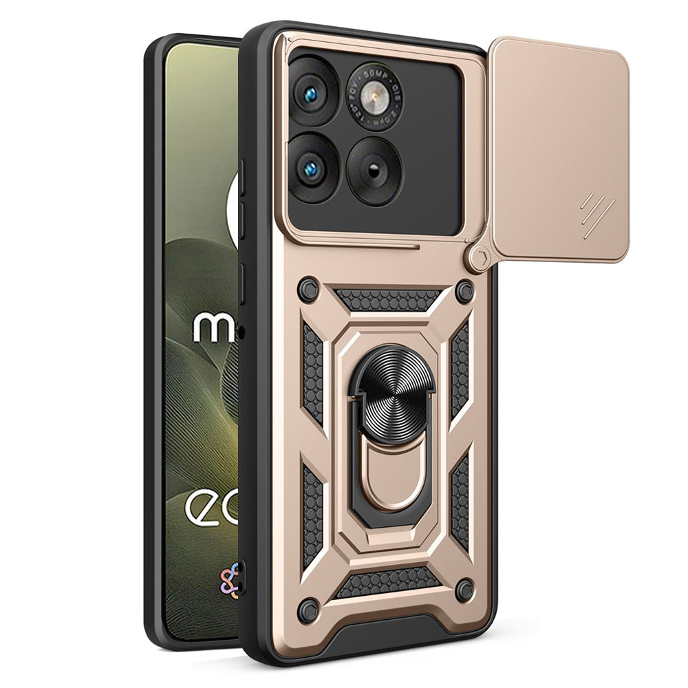 Étui pour Motorola Edge 70, Techsuit, CamShield, Doré