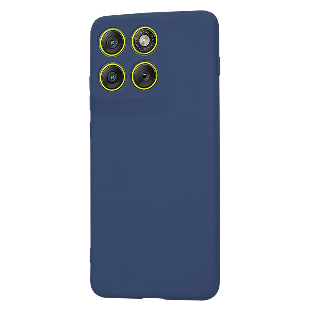 Étui pour Motorola Edge 70, Techsuit, SoftFlex, Bleu Marine