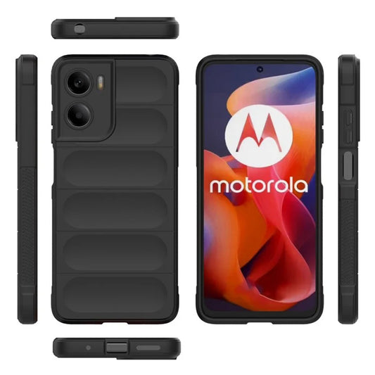 Hülle für Motorola Moto E15 / G05, Techsuit, Magic Shield, Schwarz