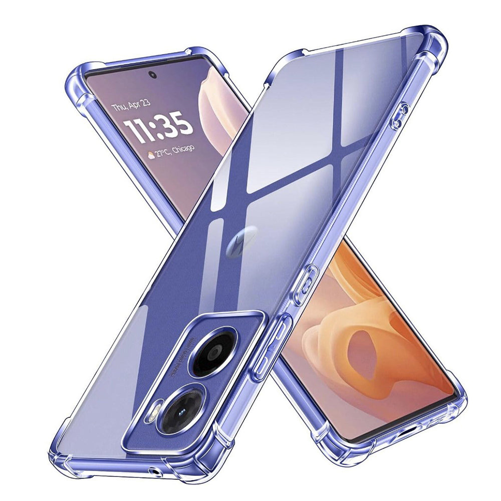 Coque pour Motorola Moto E15 / G05, Techsuit, Antichoc Claire, Transparente