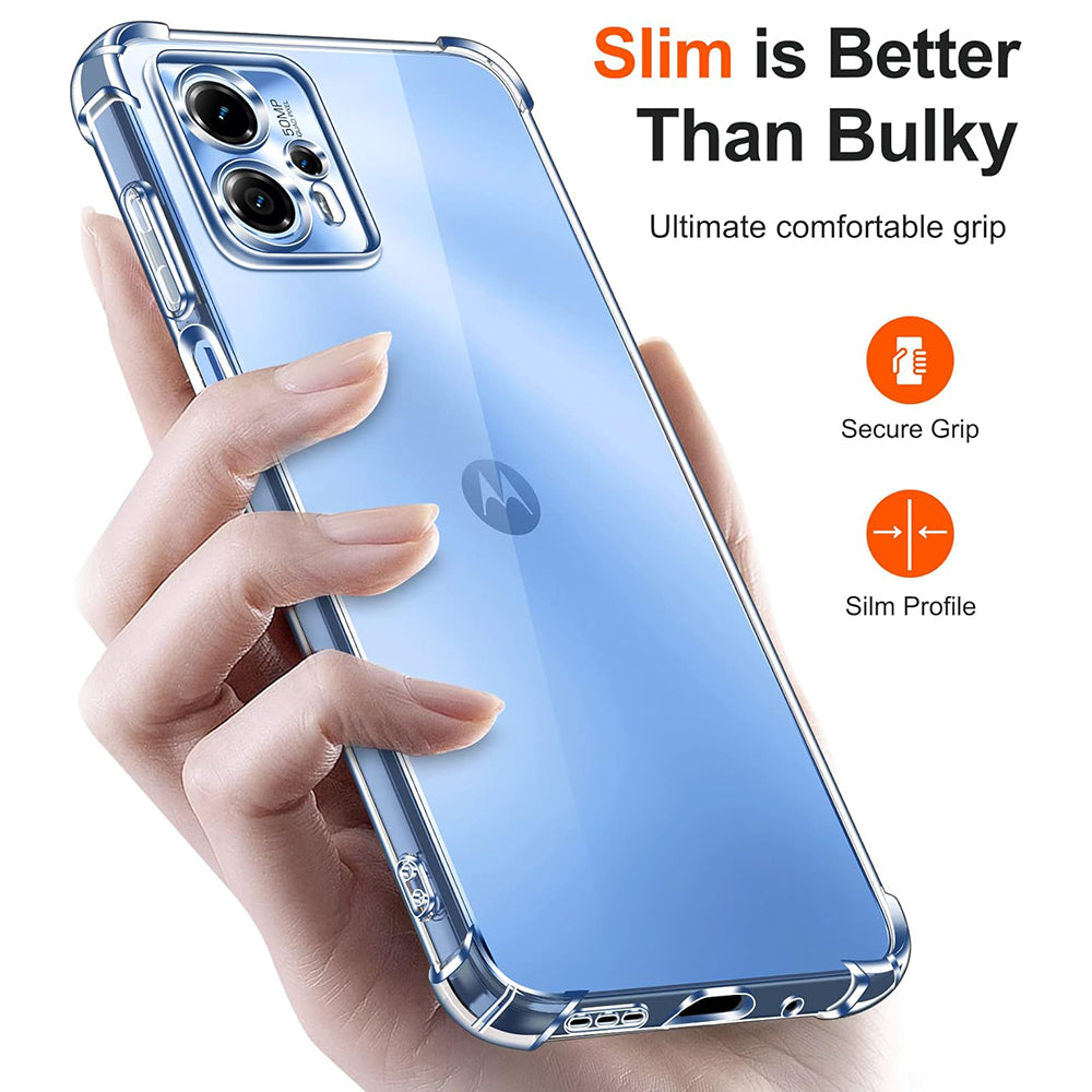 Coque pour Motorola Moto E15 / G05, Techsuit, Antichoc Claire, Transparente
