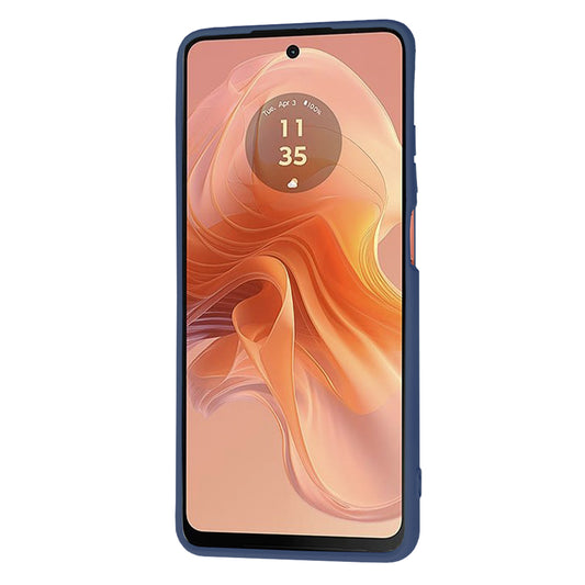 Étui pour Motorola Moto G04s / E14 / G04, Techsuit, SoftFlex, Bleu Marine