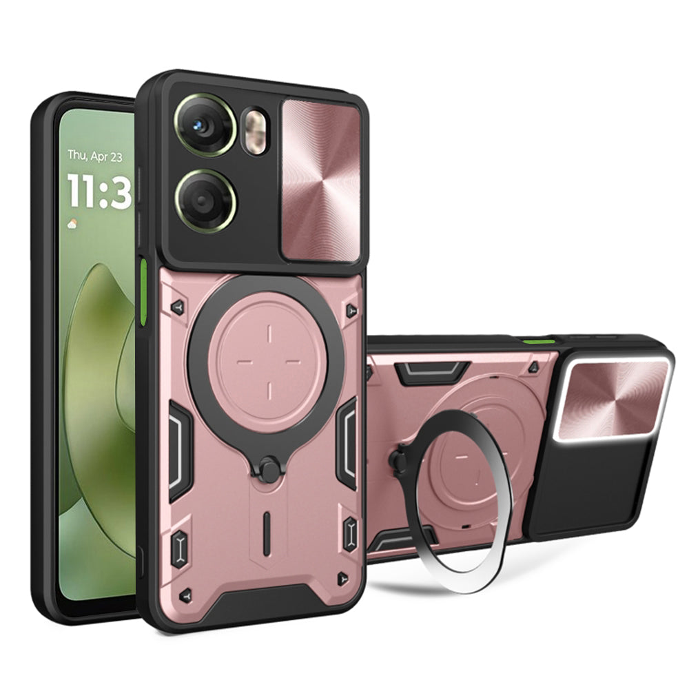 Hülle für Motorola Moto G06, Techsuit, CamGuard Pro, Roségold