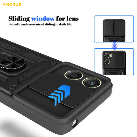 Case for Motorola Moto G06, Techsuit, CamShield, Rose Gold