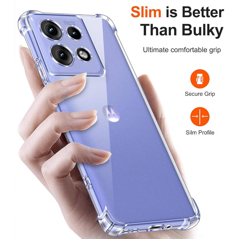 Coque pour Motorola Moto G15 / G15 Power, Techsuit, Antichoc Claire, Transparente