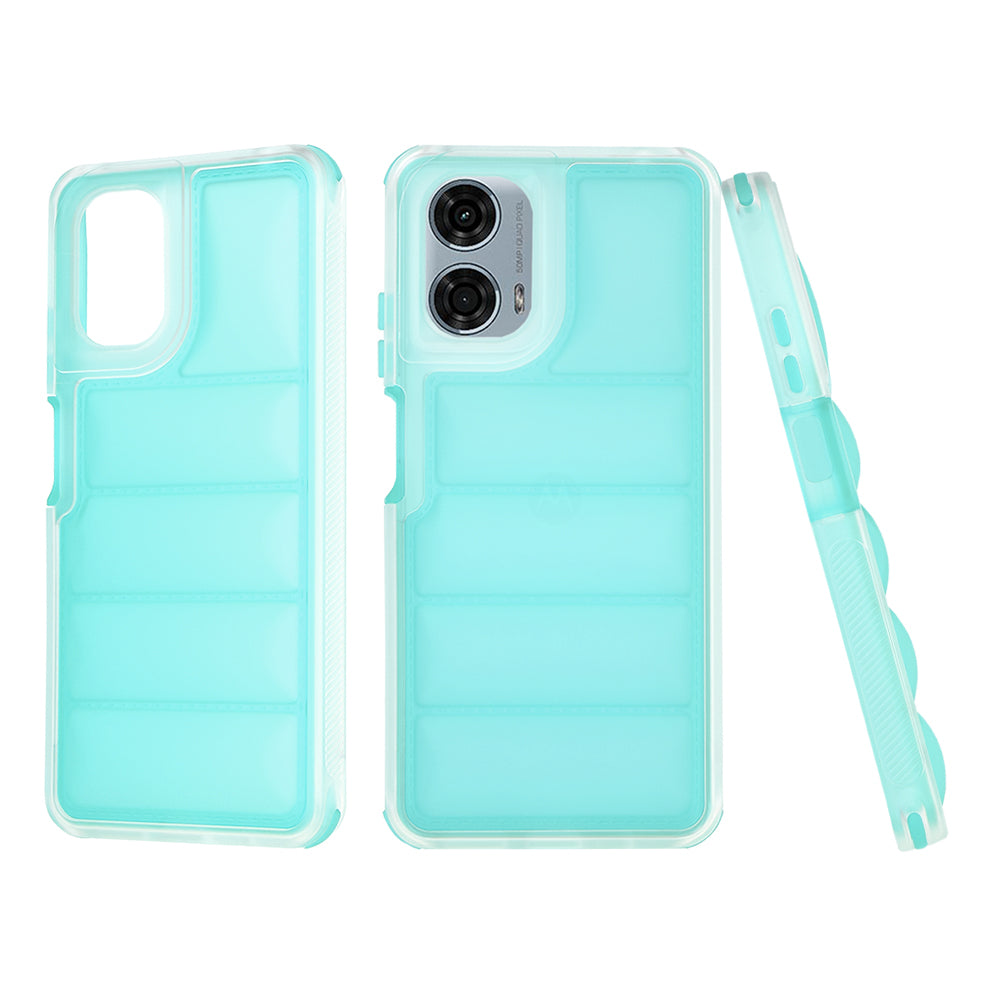 Coque pour Motorola Moto G24 Power, Techsuit, Wave Shield, Turquoise