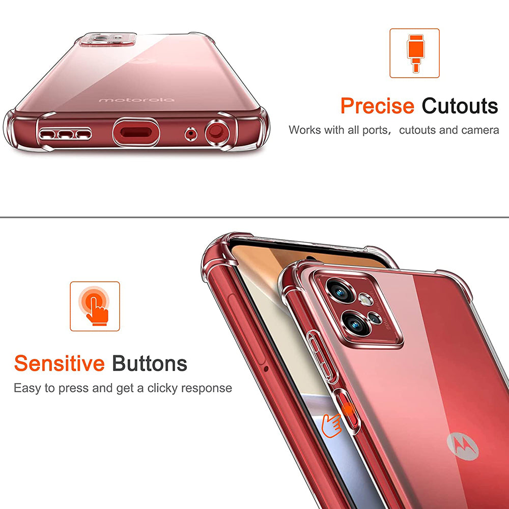 Coque pour Motorola Moto G32, Techsuit, Anti-choc Claire, Transparente