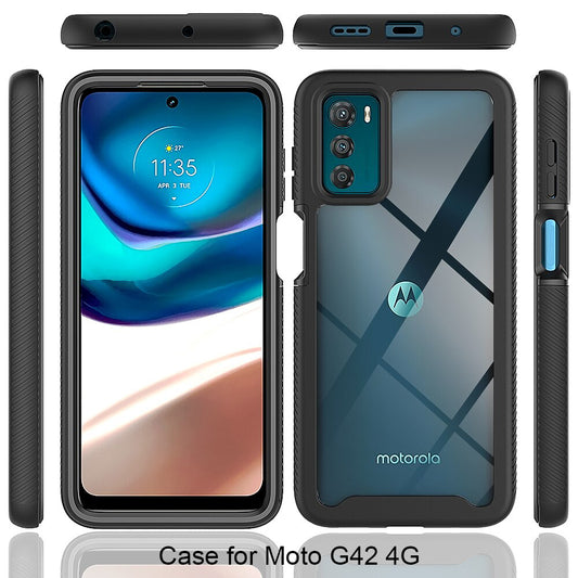 Hülle für Motorola Moto G42, Techsuit, Defense360 Pro, Schwarz