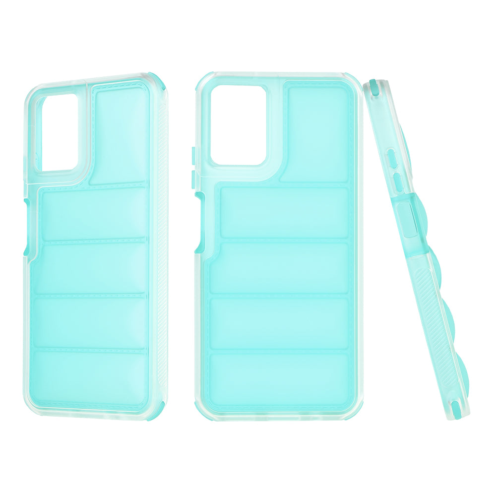 Coque pour Motorola Moto G45 / G34, Techsuit, Wave Shield, Turquoise
