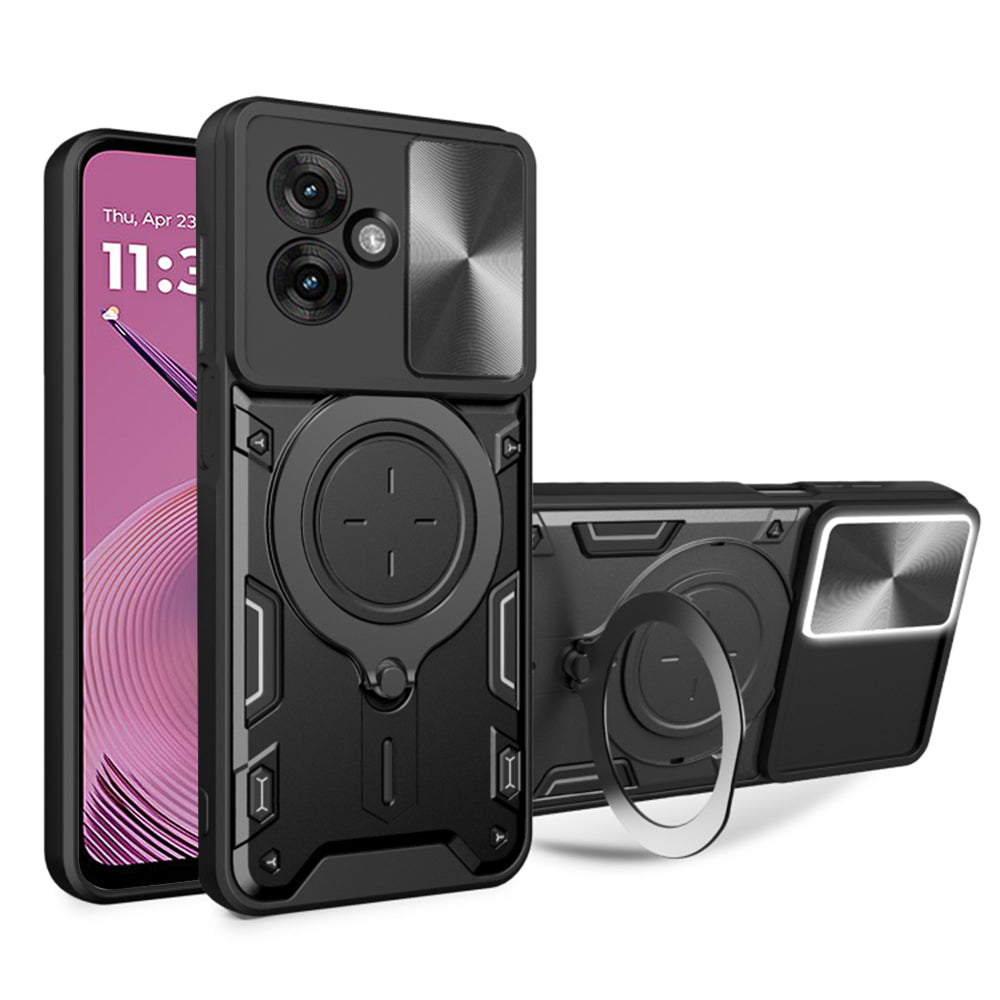 Coque pour Motorola Moto G55, Techsuit, CamGuard Pro, Noire