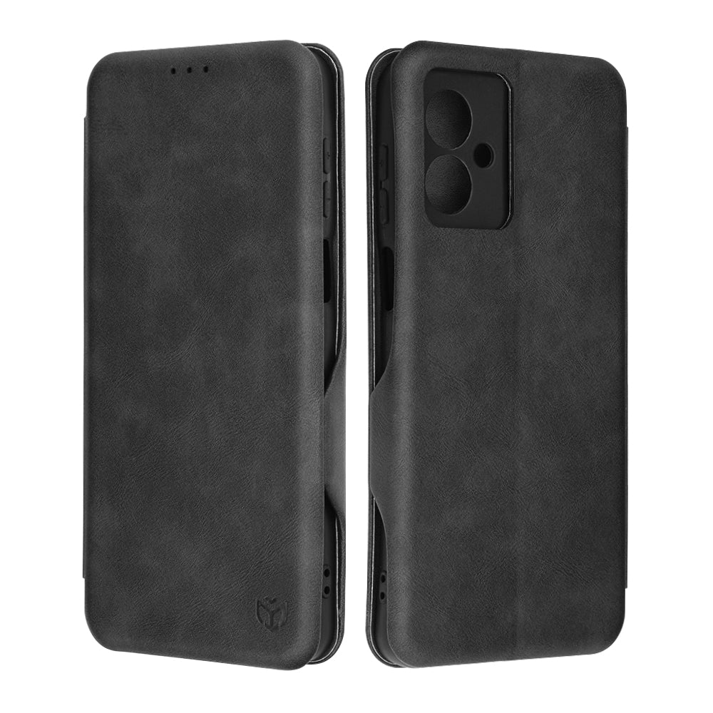 Coque pour Motorola Moto G55, Techsuit, Safe Wallet Plus, Noire