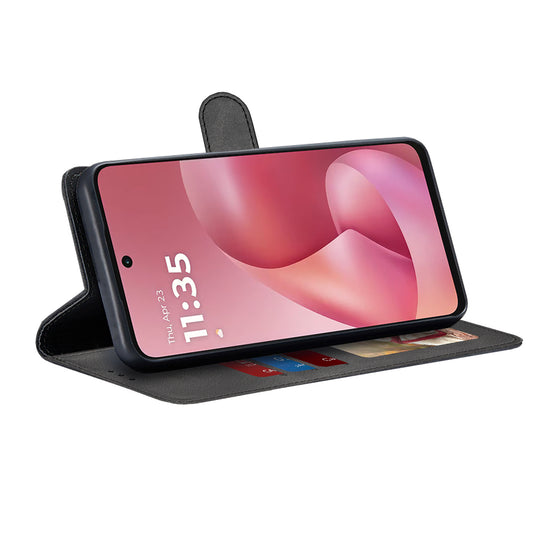 Étui pour Motorola Moto G67 Power / G57 Power, Techsuit, Diary Book, Noir