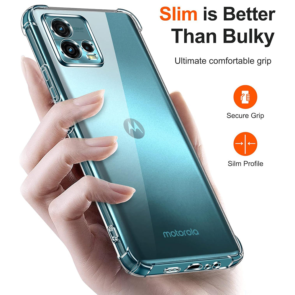 Coque pour Motorola Moto G72, Techsuit, Anti-choc Claire, Transparente