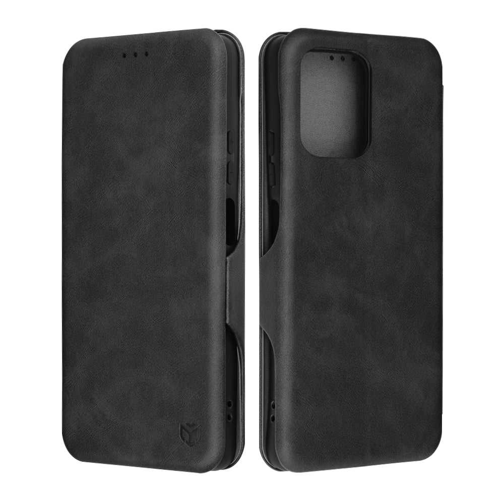 Coque pour Motorola Moto G75, Techsuit, Safe Wallet Plus, Noire