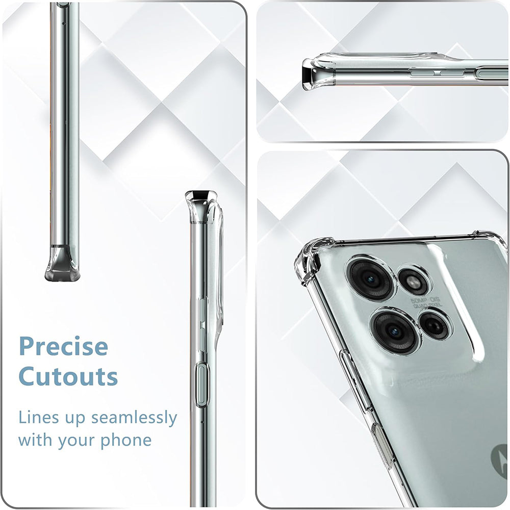 Coque pour Motorola Moto G75, Techsuit, Anti-choc Claire, Transparente