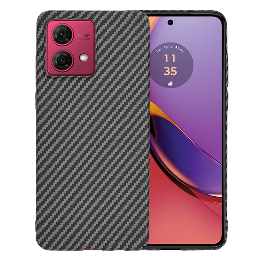 Coque pour Motorola Moto G84, Techsuit, Carbonite FiberShell, Noire