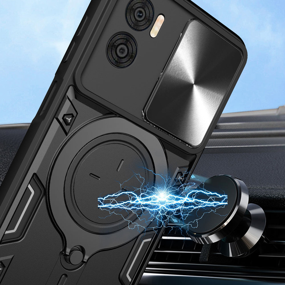 Coque pour Motorola Moto G85, Techsuit, CamGuard Pro, Bleue