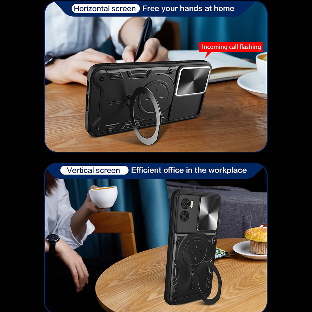 Coque pour Motorola Moto G85, Techsuit, CamGuard Pro, Noire
