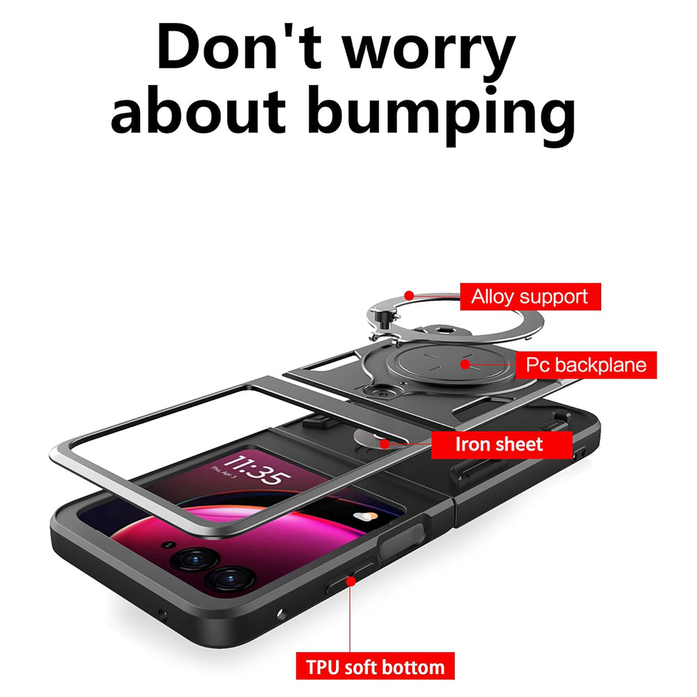 Coque pour Motorola Razr 60 Ultra, Techsuit, CamGuard Pro, Noire