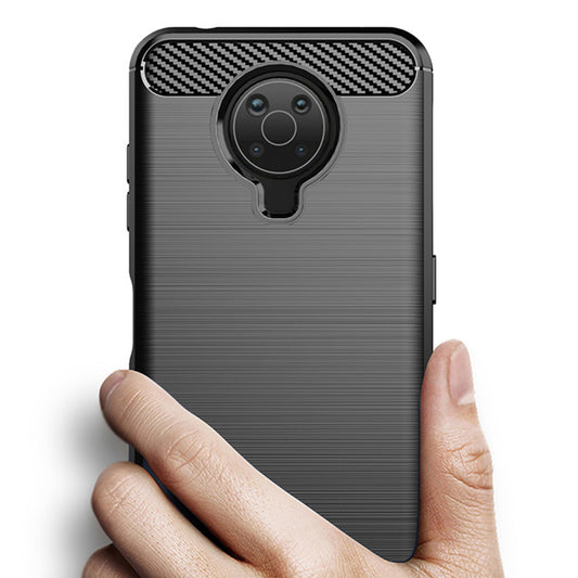 Coque pour Nokia G10 / G20, Techsuit, Carbone, Noire