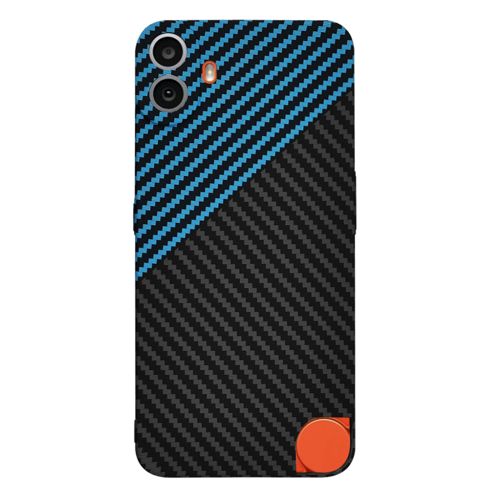 Coque pour Nothing CMF Phone 1, Techsuit, Carbonite FiberShell, Noir Bleu