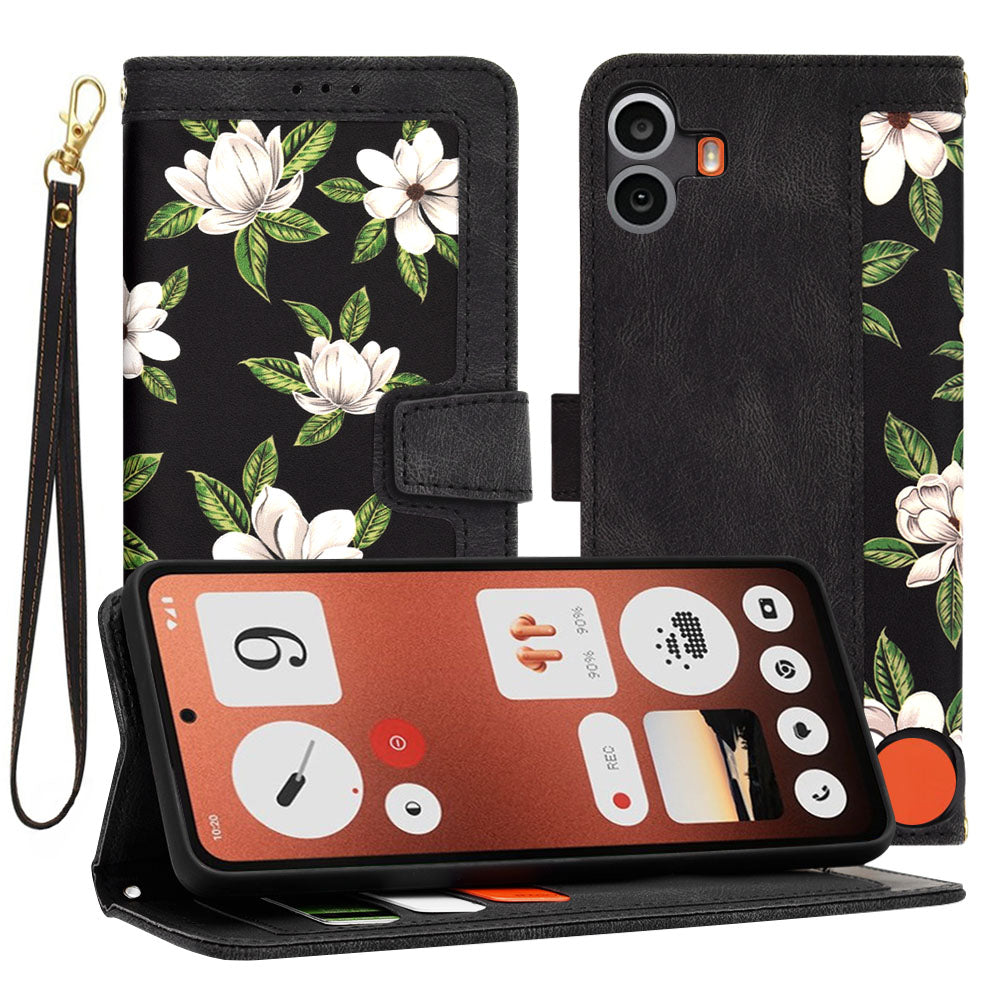 Coque pour Nothing CMF Phone 1, Techsuit, FlipCraft, Noire