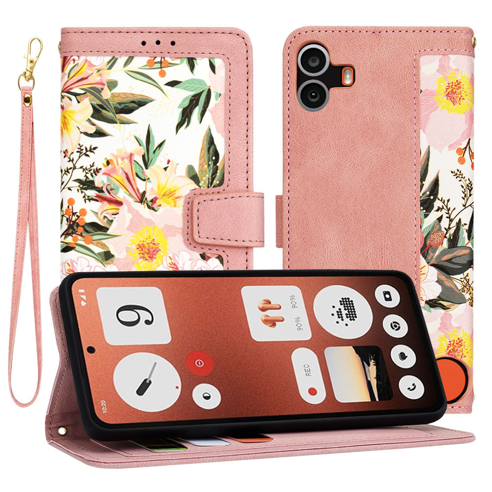 Coque pour Nothing CMF Phone 1, Techsuit, FlipCraft, Rose