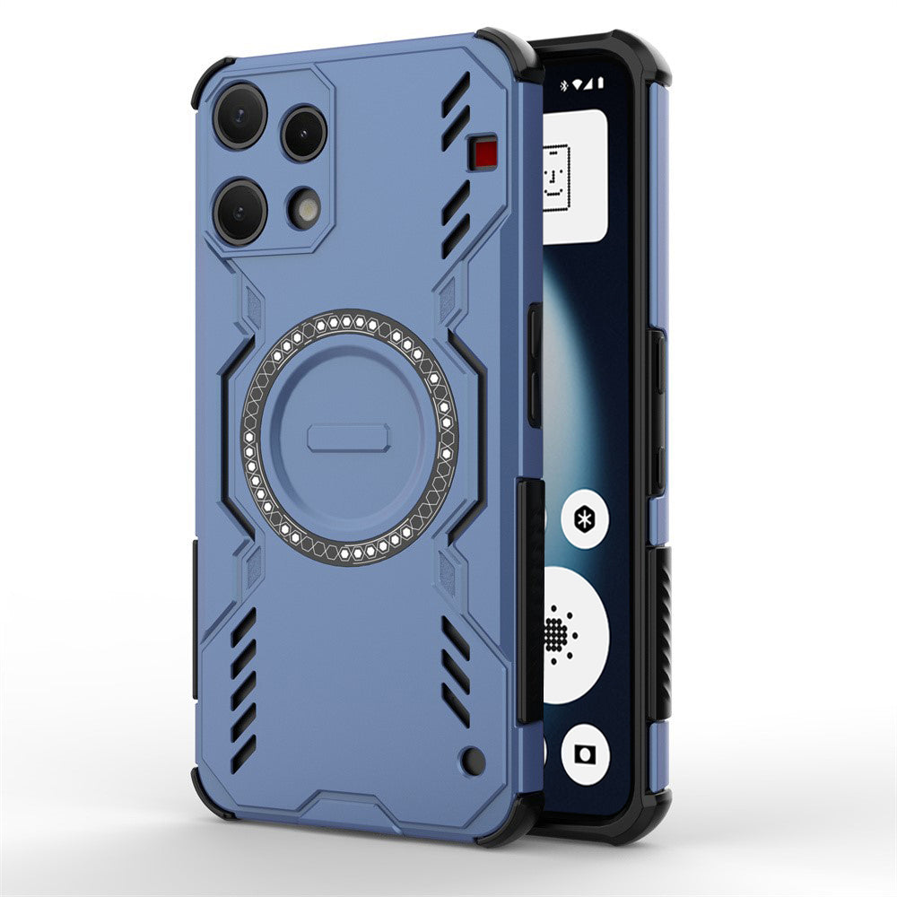 MagSafe-Hülle für Nothing Phone (3a) Lite, Techsuit, ArmorMag, Blau